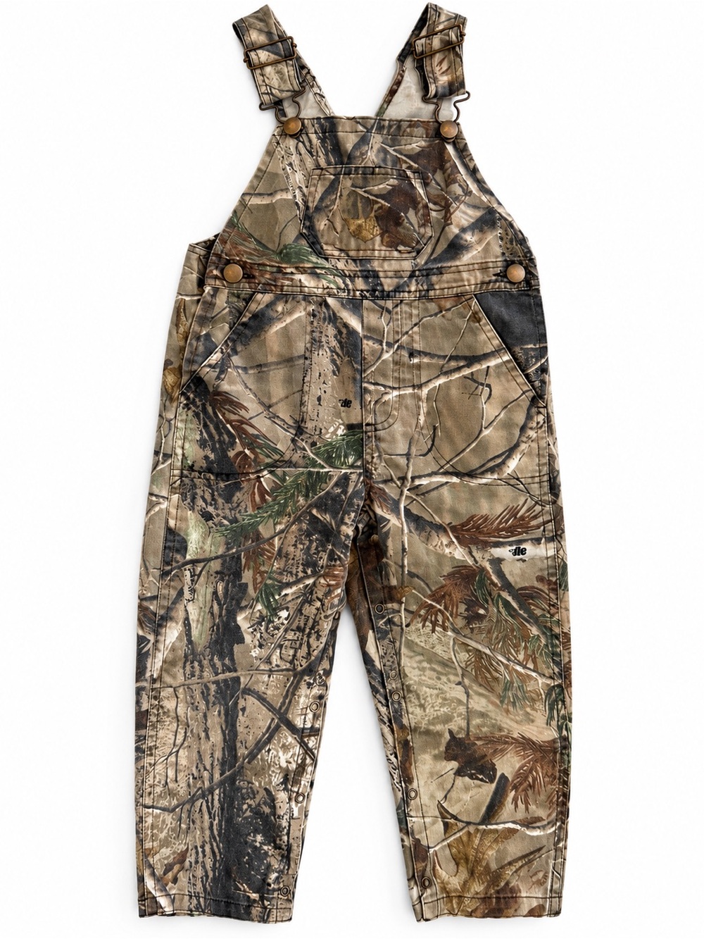 Kids 4T Realtree Camo Overalls Hunting Bib Snap Legs Adjustable Straps